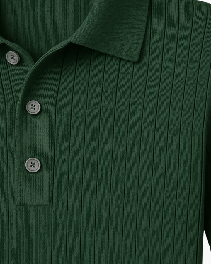 Donte - Polo Tricotat Cu Mâneci Scurte