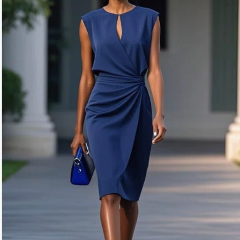 Chantalle - Rochie Midi Informal Fără Mâneci