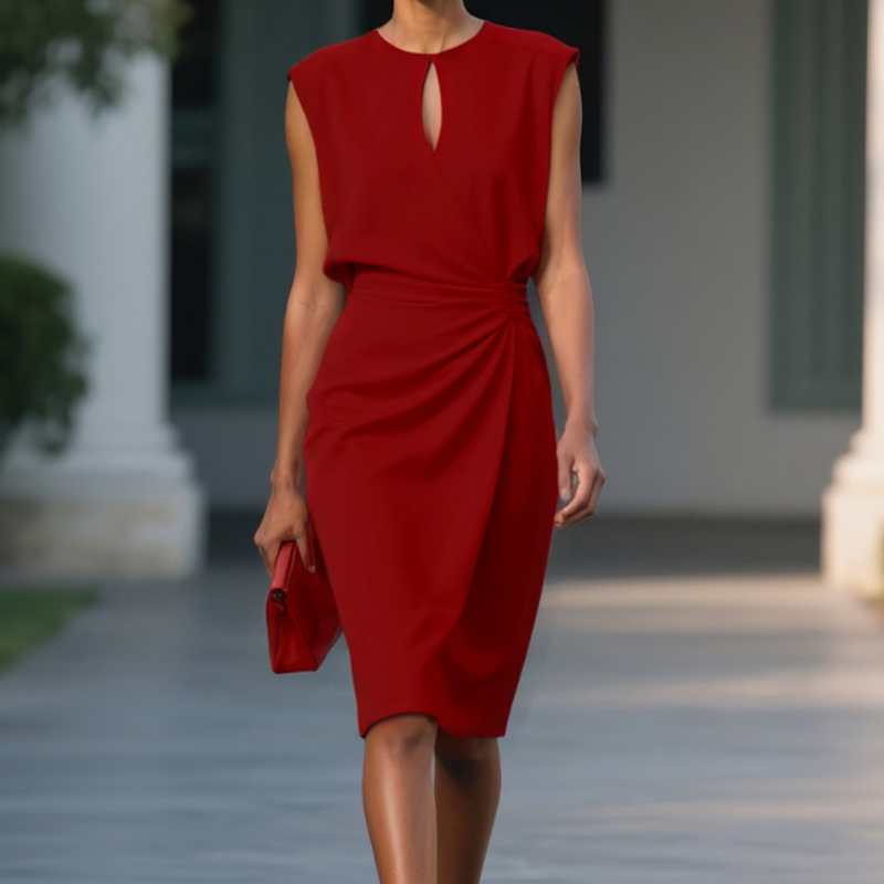 Chantalle - Rochie Midi Informal Fără Mâneci