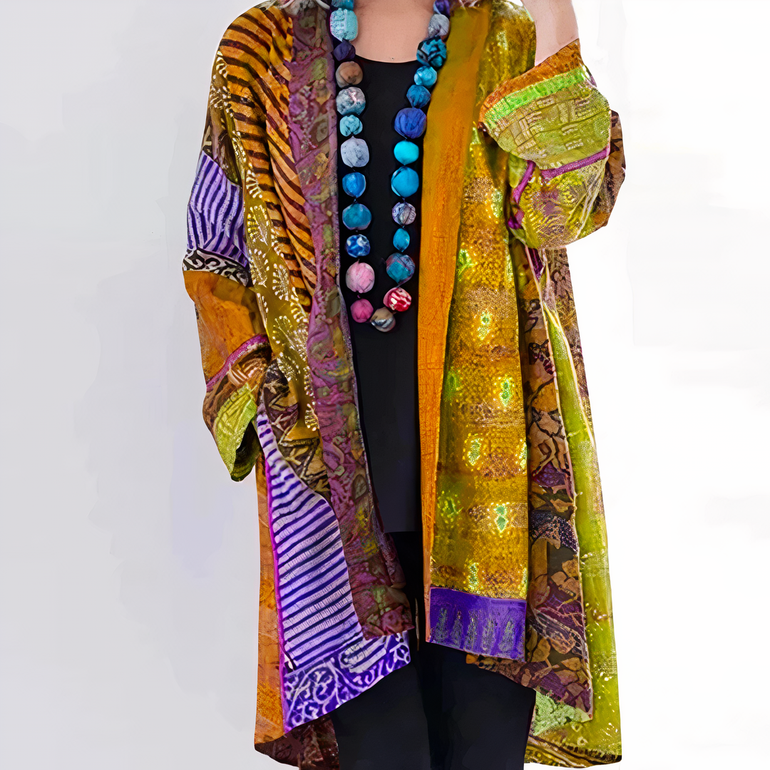 Rozenna - Cardigan în Stil Kimono