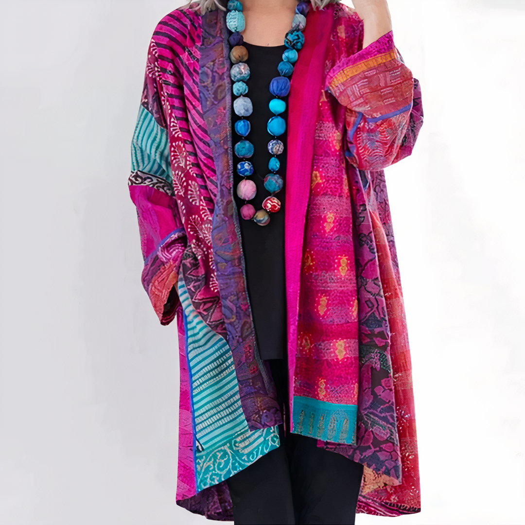 Rozenna - Cardigan în Stil Kimono