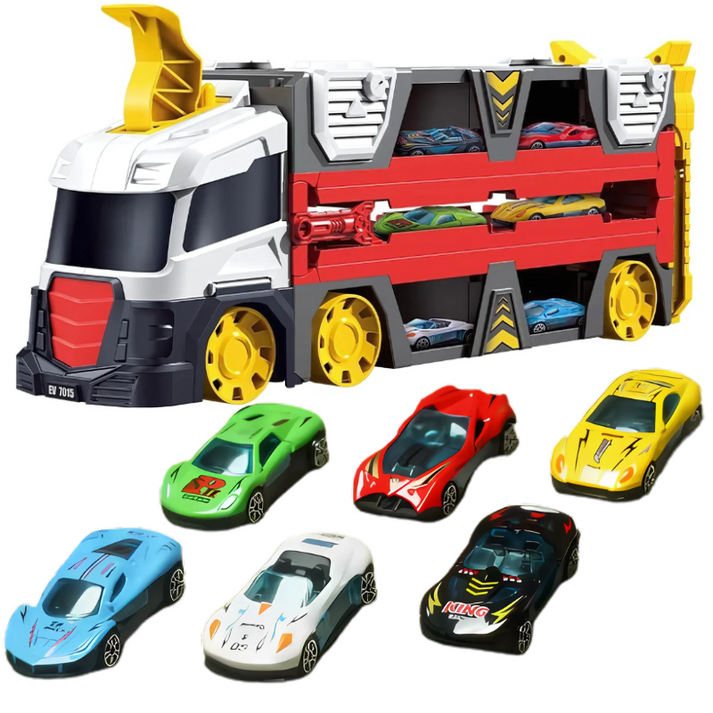MechTrack - Camion Transformator Versatil cu Pistă de Curse