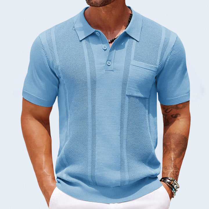 Gunther - Tricou Polo Cu Mâneci Scurte