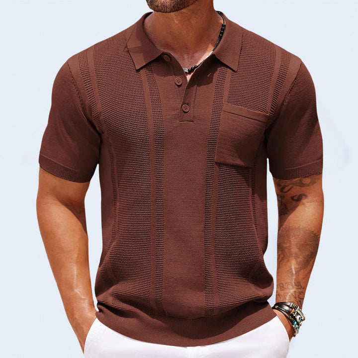 Gunther - Tricou Polo Cu Mâneci Scurte
