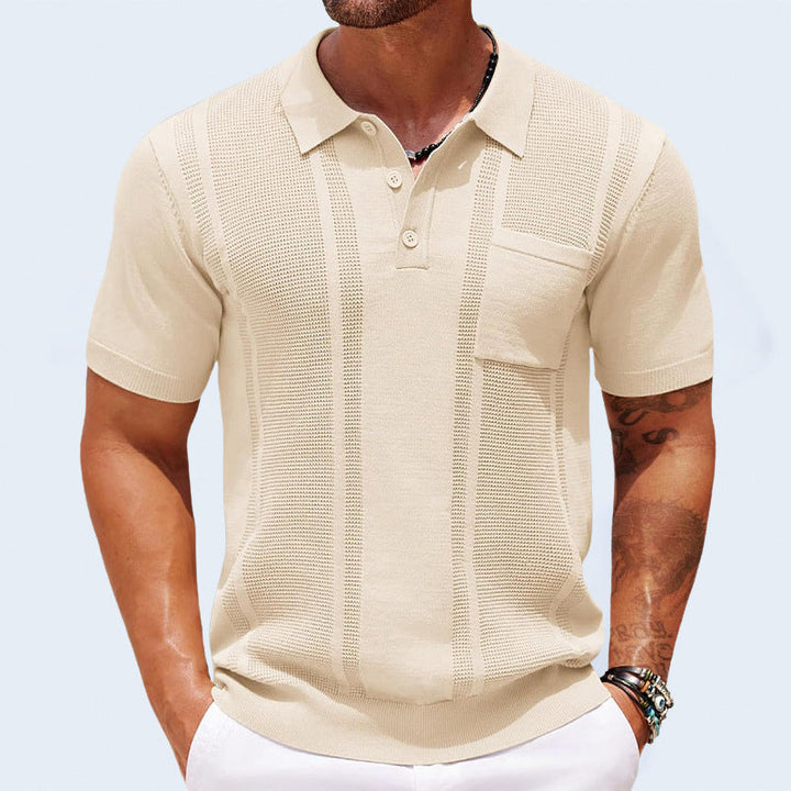 Gunther - Tricou Polo Cu Mâneci Scurte