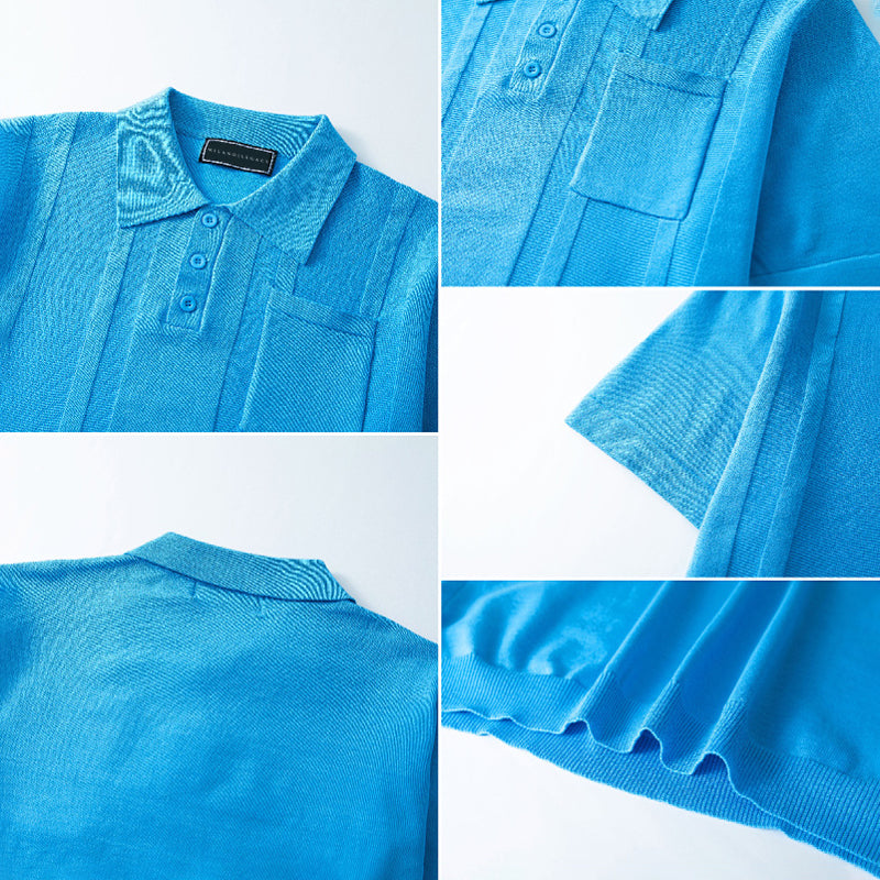Gunther - Tricou Polo Cu Mâneci Scurte