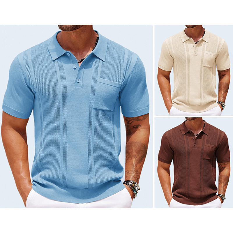 Gunther - Tricou Polo Cu Mâneci Scurte