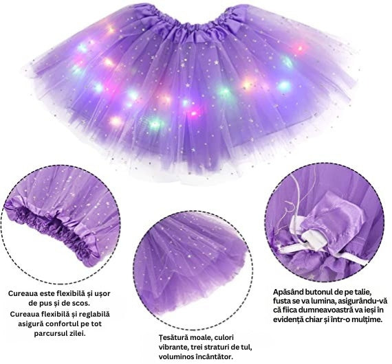 Keturah - Fustă Tutu LED Magică și Luminoasă