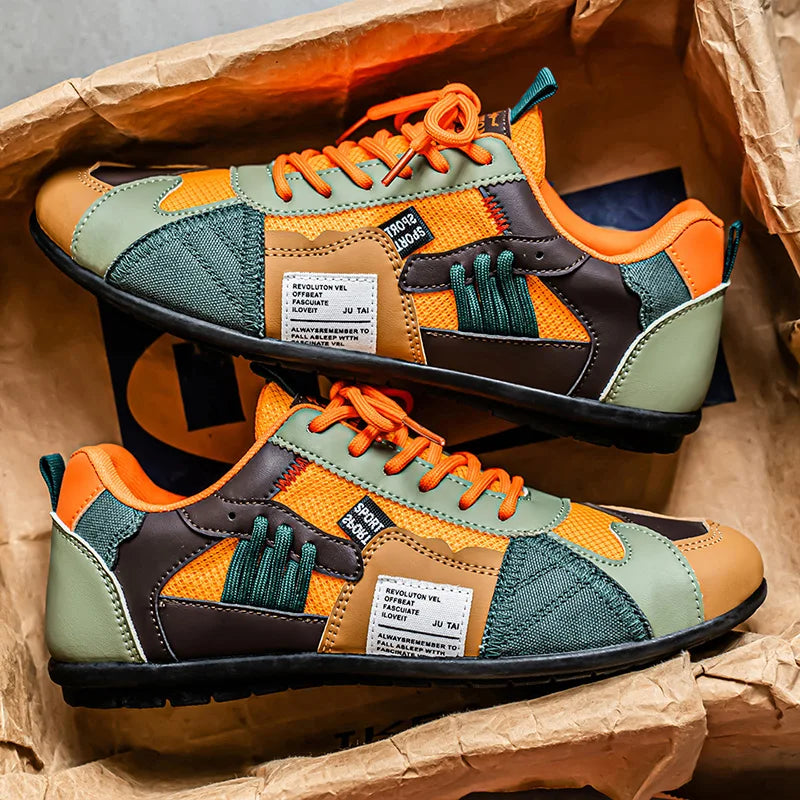 Reinders - Adidași cu șireturi în Stil Patchwork