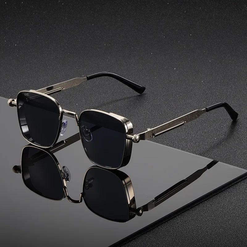 ModernGlare – Ochelari de soare pătrați în stil steampunk