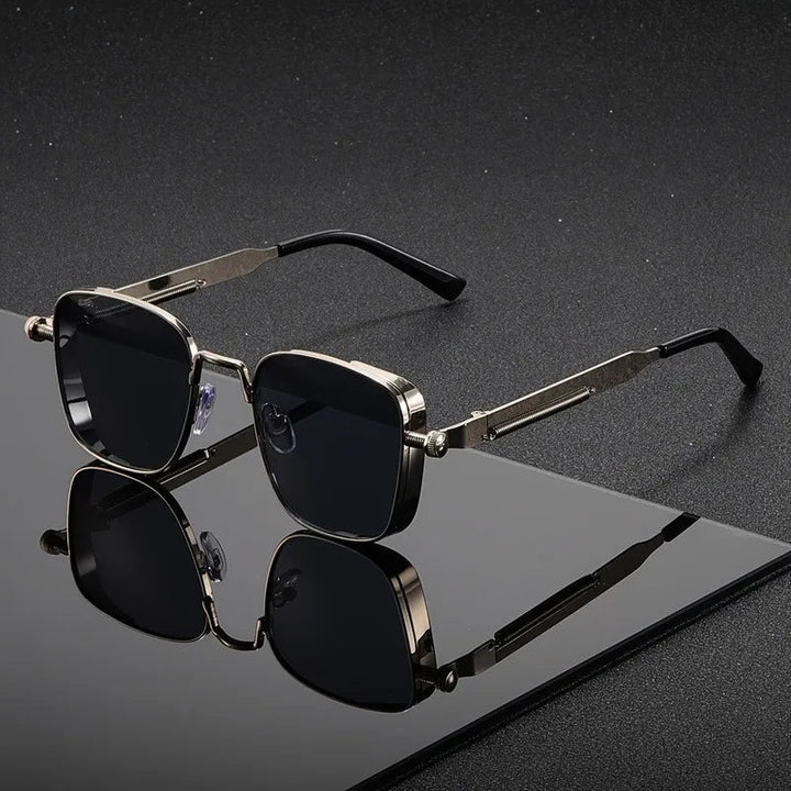 ModernGlare – Ochelari de soare pătrați în stil steampunk