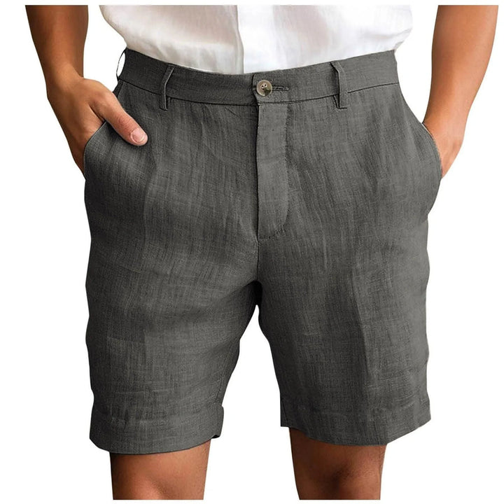 Fotis - Pantaloni Scurți Eleganți Din in