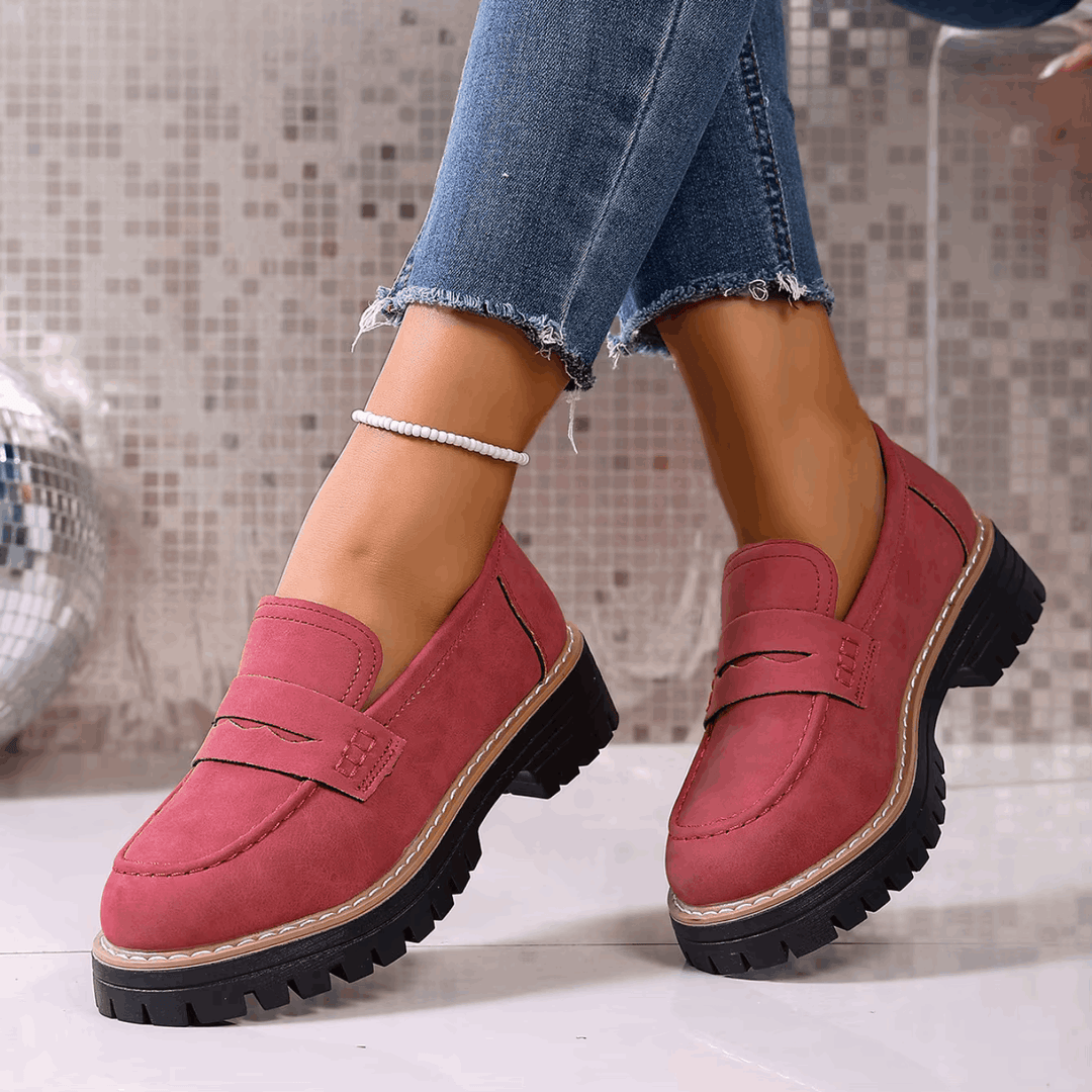 Jasha – Mocasin Cu Vârf Rotund Și Talpă Antiderapantă