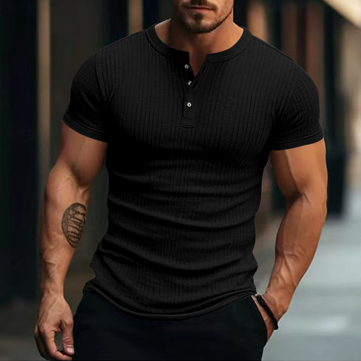Wilburn - Tricou Elegantă Cu Mânecă Scurtă