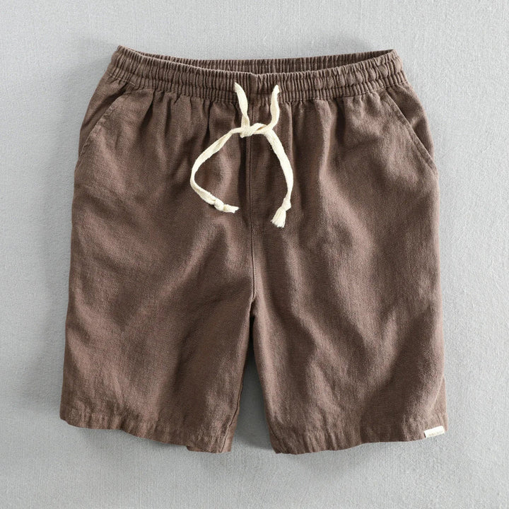 Leo - Pantaloni Scurți Casual Din In