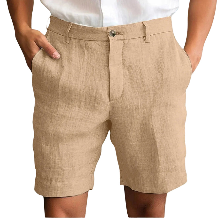 Fotis - Pantaloni Scurți Eleganți Din in