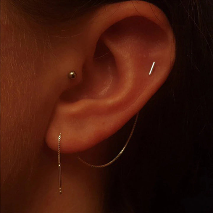 Jolana - Cercei cu lanț în Formă de T