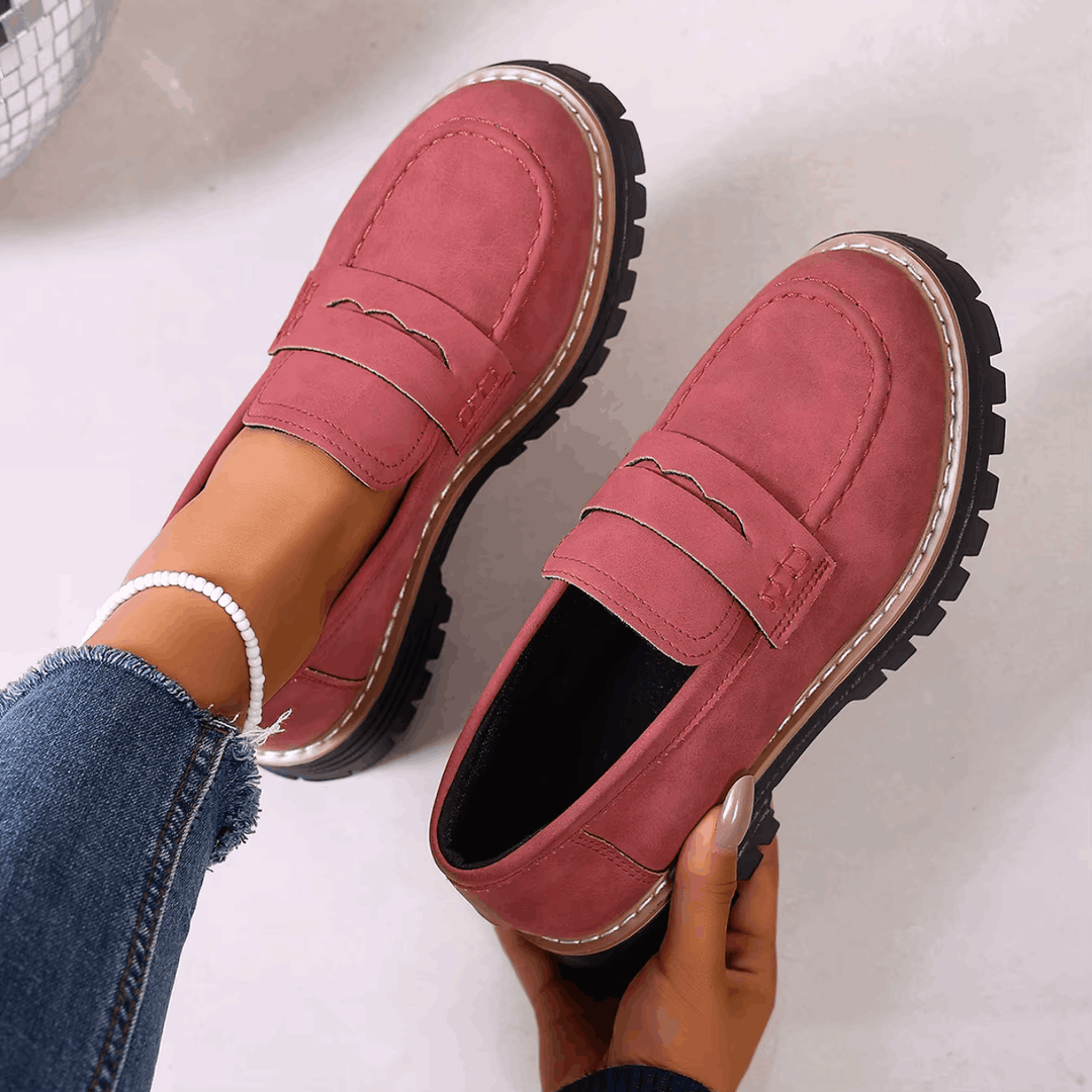 Jasha – Mocasin Cu Vârf Rotund Și Talpă Antiderapantă