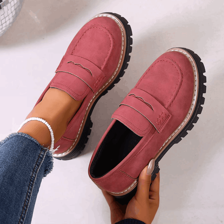 Jasha – Mocasin Cu Vârf Rotund Și Talpă Antiderapantă