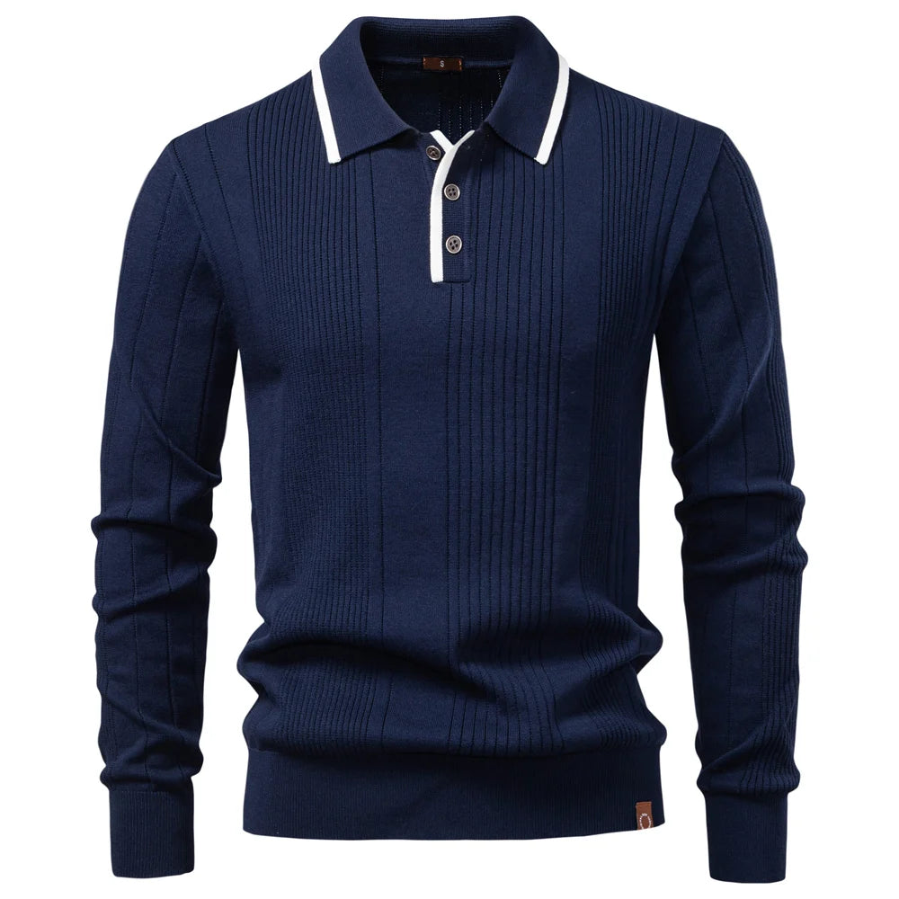 Borcho - Tricou Polo De Iarnă Cu Mâneci Lungi