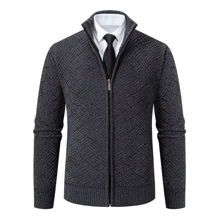 Guilherme - Cardigan Din Tricot Gros Cu Fermoar