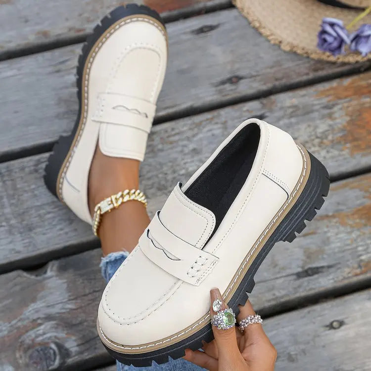 Jasha – Mocasin Cu Vârf Rotund Și Talpă Antiderapantă