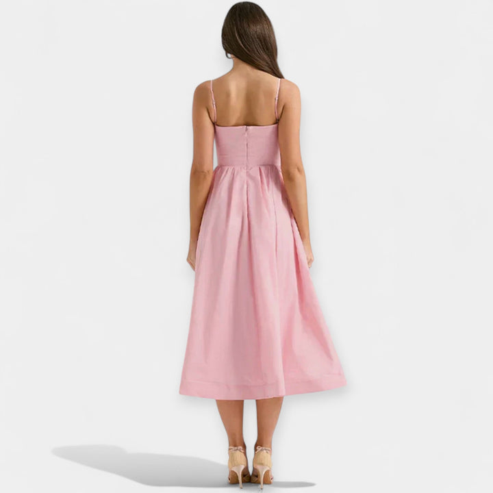 Shelley - Rochie Mini Cu Decolteu Rotund Si Bretele