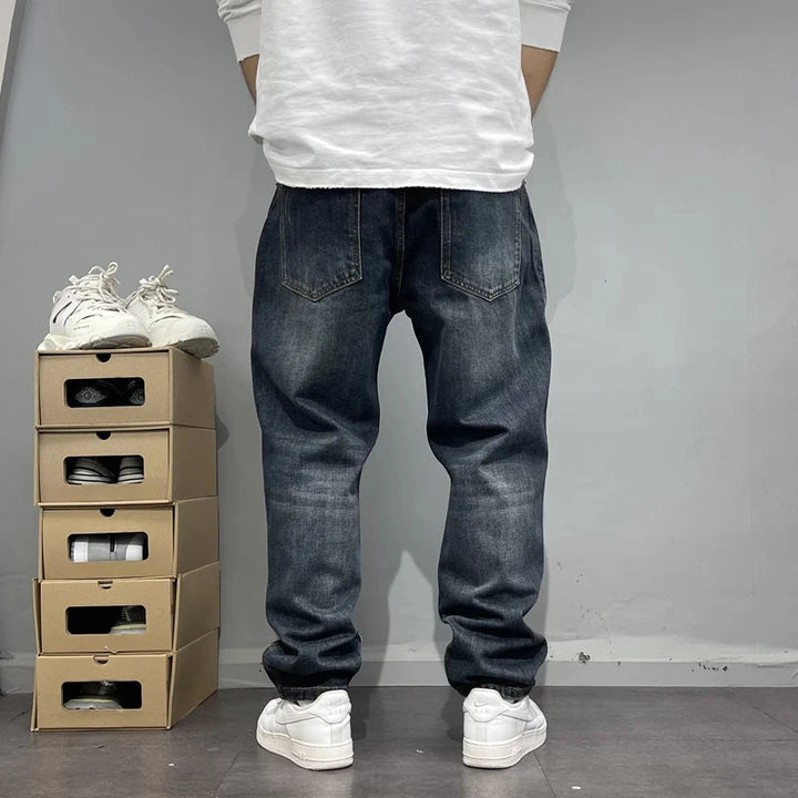 Laurent - Blugi Din Denim Patchwork