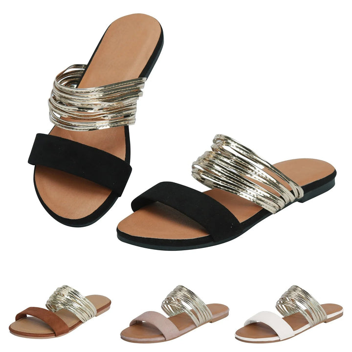 Mukaina – Sandale Elegante, Plate și Antiderapante