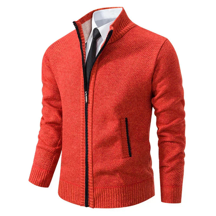 Yitzhak - Cardigan Tricotat Casual cu Guler în Picioare