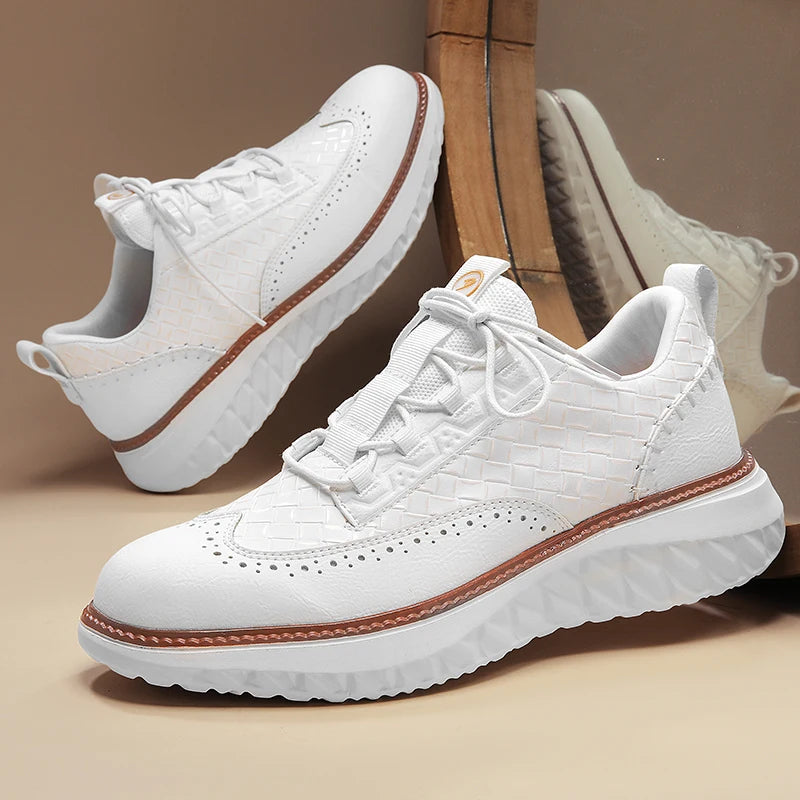 Colby - Adidași cu Textură țesută și Talpă Contrastantă