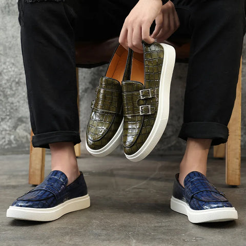 Loic - Mocasin Cu Model De Crocodil