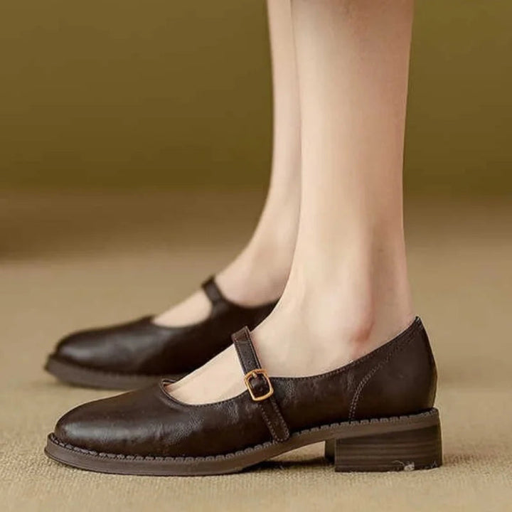Donia – Pantofi Confortabili Din Piele Cu Baretă
