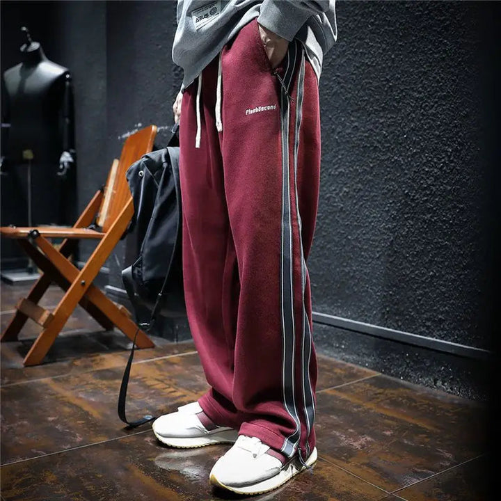 Krause - Pantaloni Largi Cu Dungi Laterale