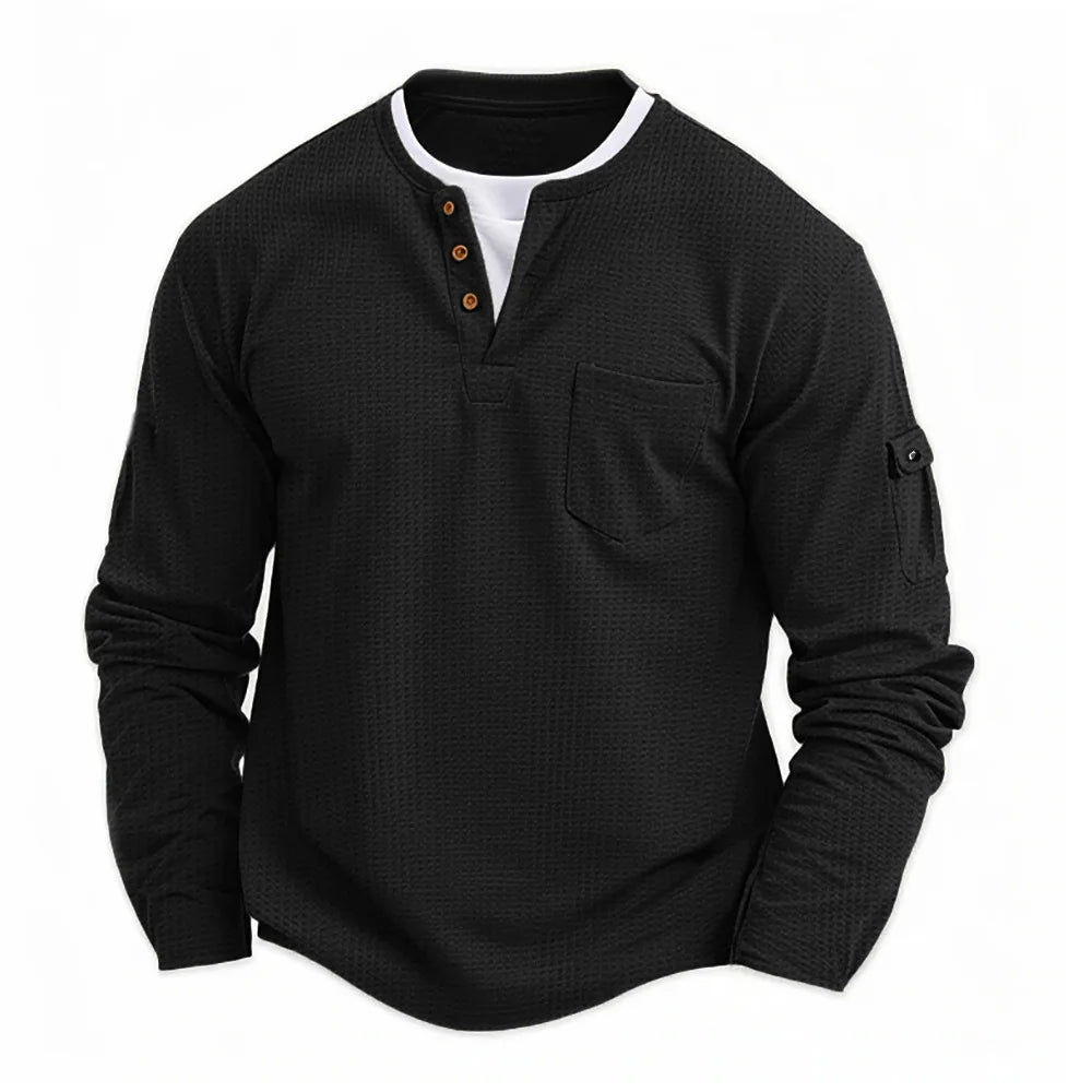 Tikhon - Cămașă Elegantă Cu Mâneci Lungi Si Buzunare
