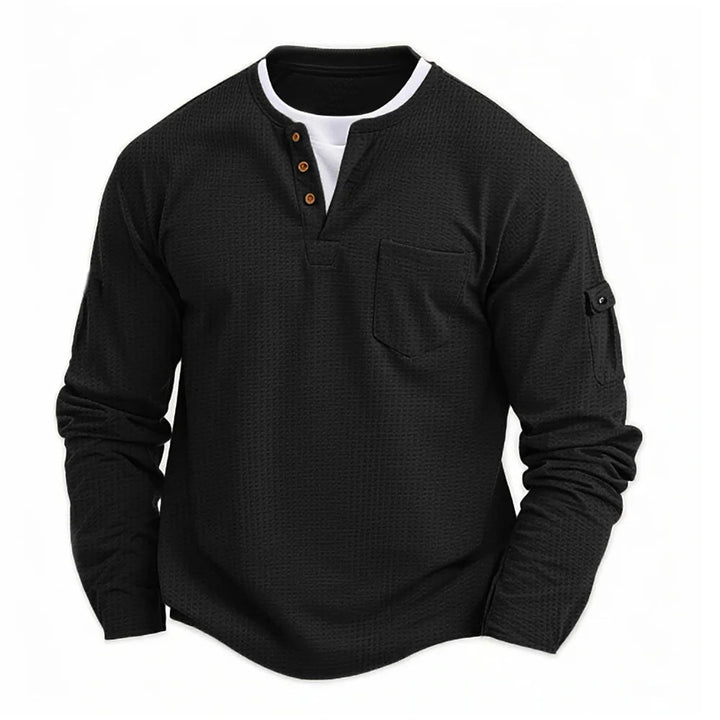 Tikhon - Cămașă Elegantă Cu Mâneci Lungi Si Buzunare