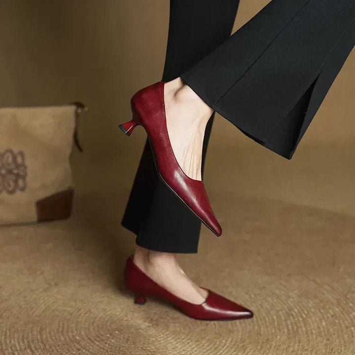 Samra – Pantofi cu Toc Din Piele Naturală