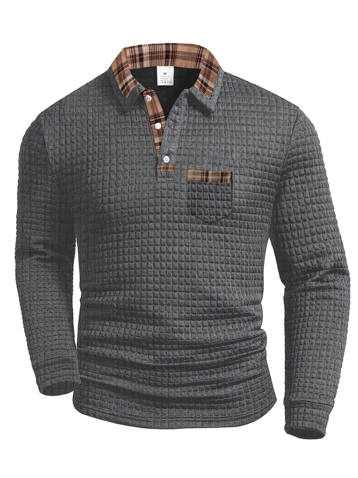 Jerard - Tricou Polo Cu Mâneci Lungi Și Model În Carouri