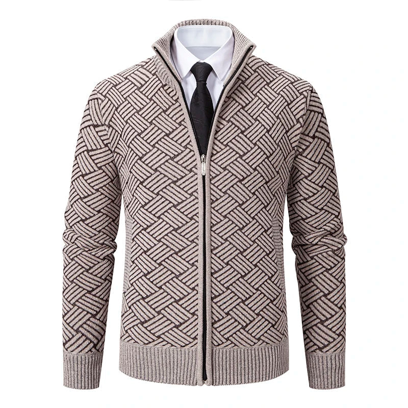 Guilherme - Cardigan Din Tricot Gros Cu Fermoar