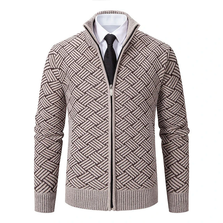 Guilherme - Cardigan Din Tricot Gros Cu Fermoar