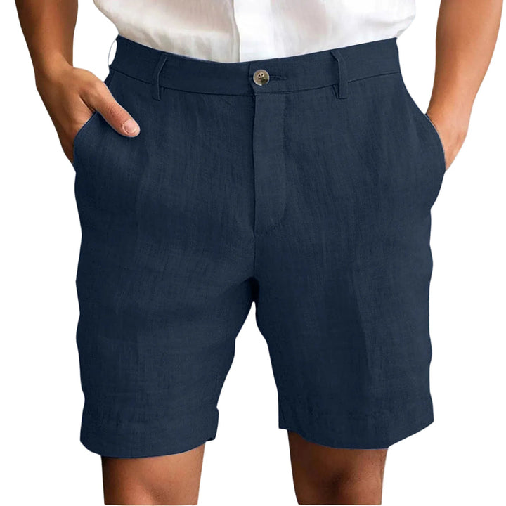 Fotis - Pantaloni Scurți Eleganți Din in