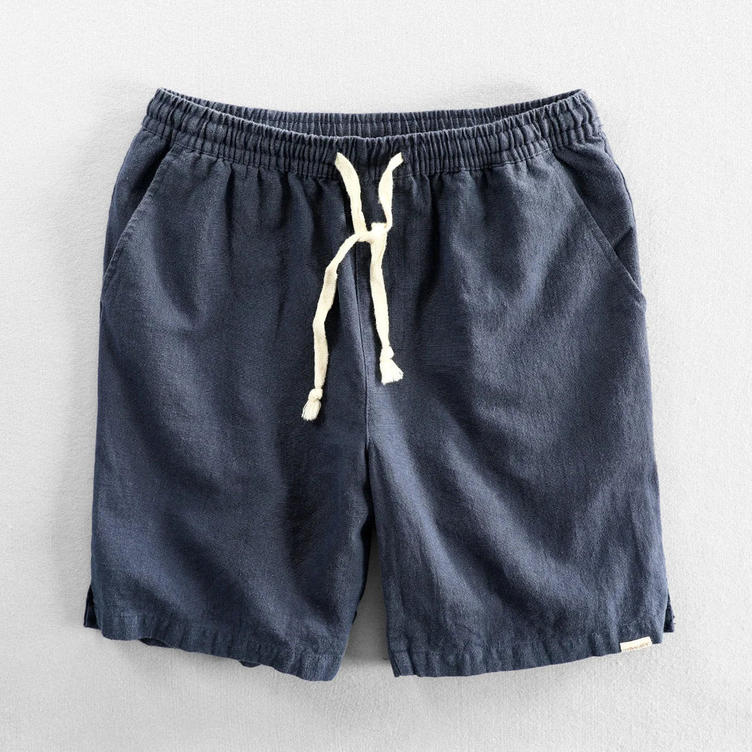 Leo - Pantaloni Scurți Casual Din In