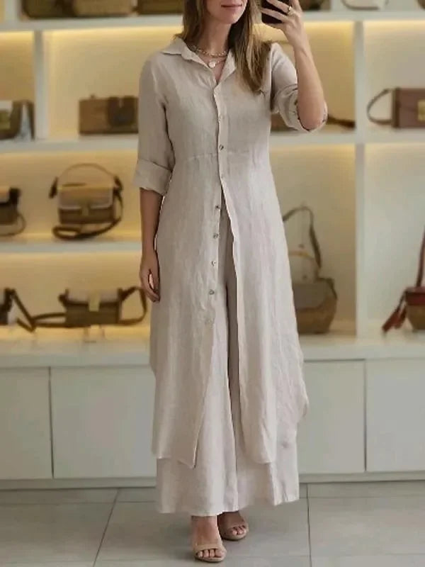 Annick - Linen Două Piese Setează