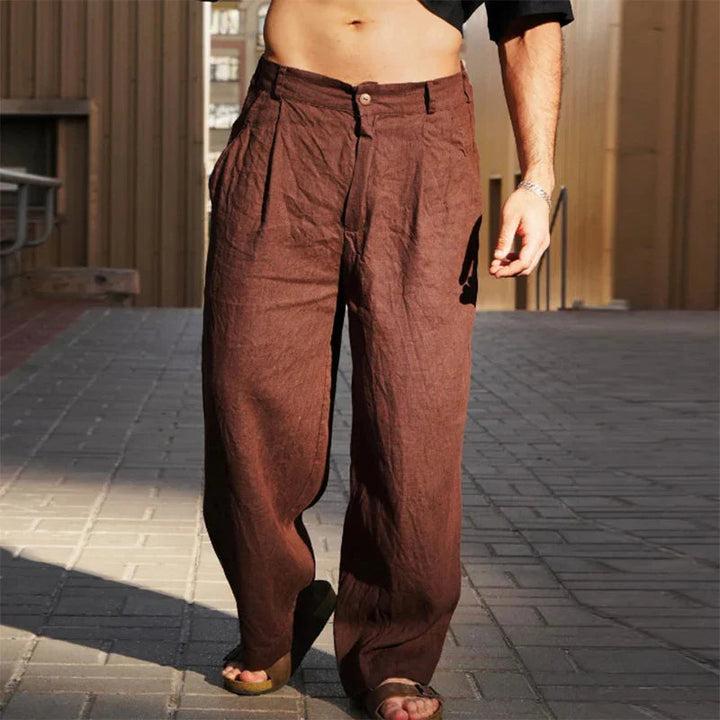 Liping - Pantaloni Largi In Lino