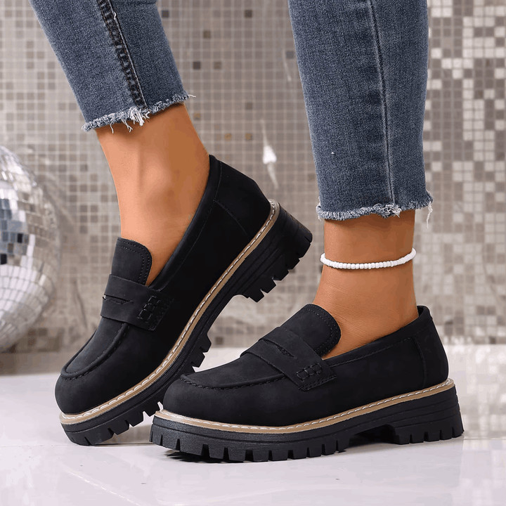 Jasha – Mocasin Cu Vârf Rotund Și Talpă Antiderapantă