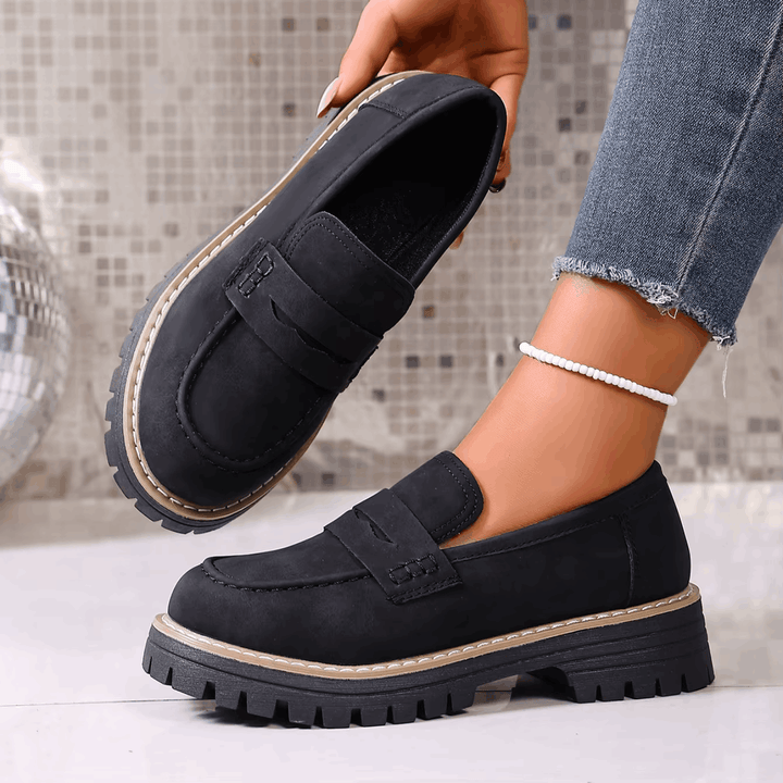 Jasha – Mocasin Cu Vârf Rotund Și Talpă Antiderapantă