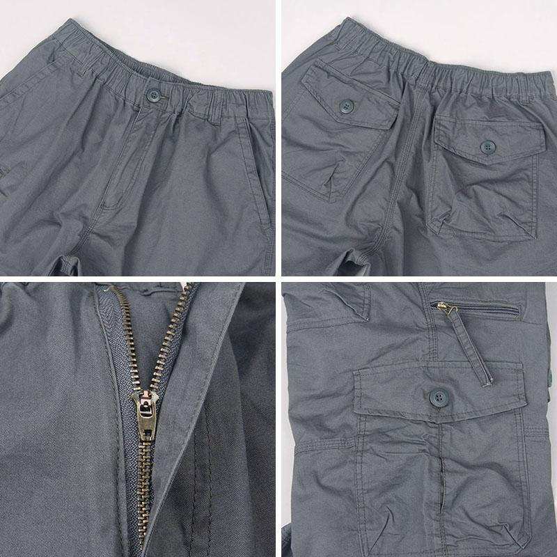 Esman - Pantaloni Scurți Cargo cu Talie Elastică