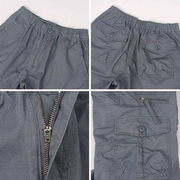 Esman - Pantaloni Scurți Cargo cu Talie Elastică