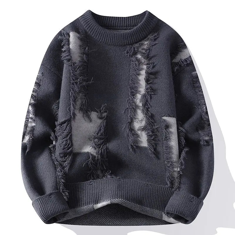 Samir - Pulover Tricotat patchwork