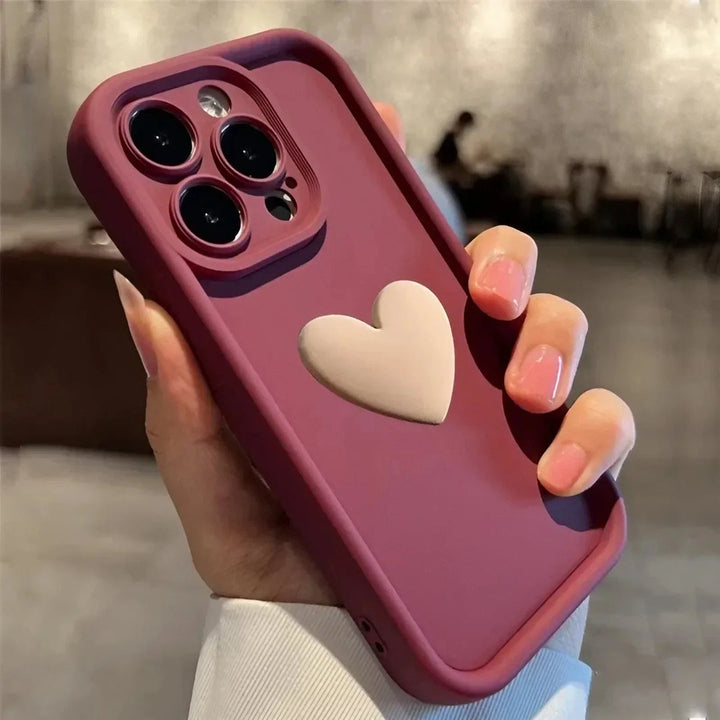 Heartora - Husă Pentru iPhone Mâner în Formă de Inimă Poveste de Dragoste